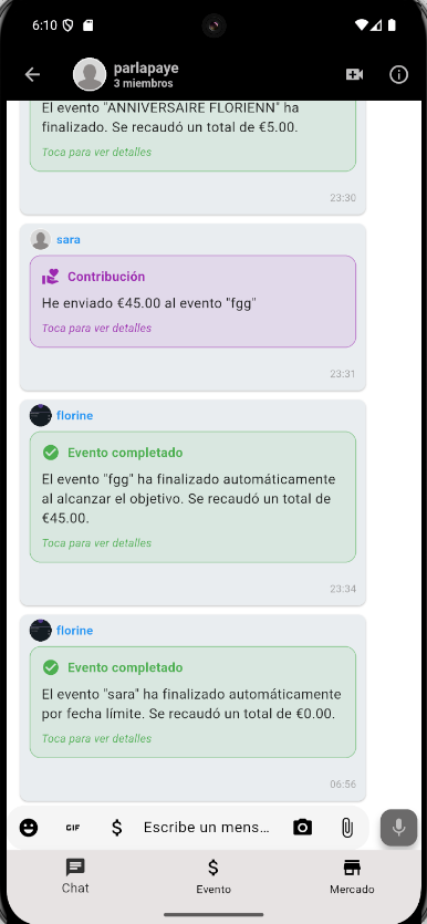 ParlaPay Market Interface